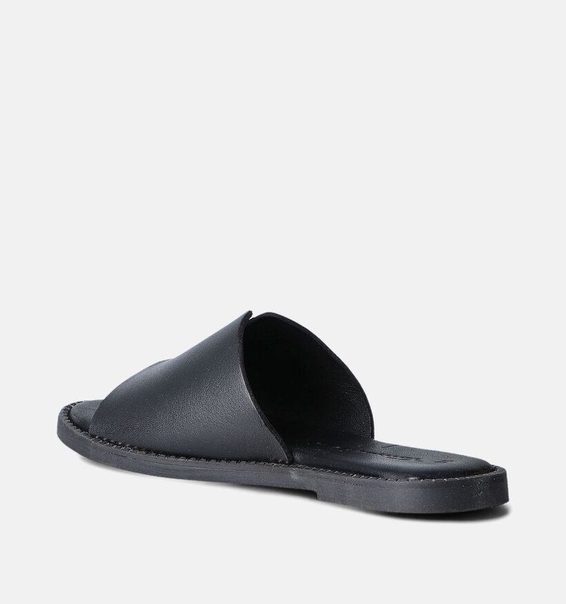 Tamaris Nu-pieds plates en Noir pour femmes (354432)