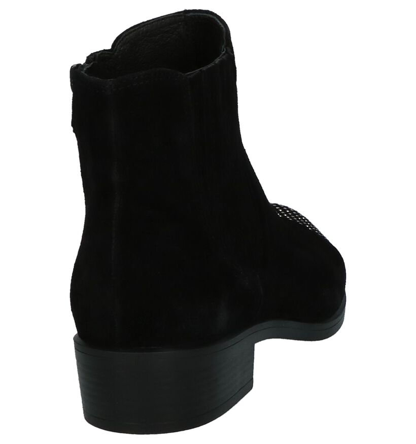 Geklede Boots Via Roma Zwart in daim (204358)