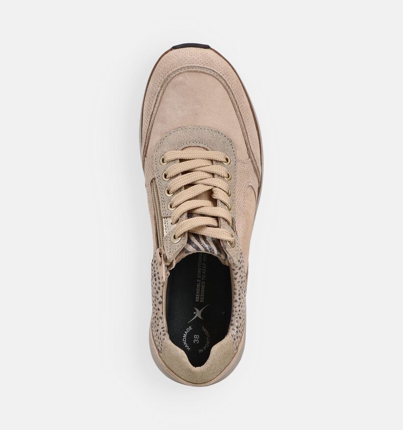 Xsensible Georgia Baskets casual en Beige pour femmes (373021) - pour semelles orthop&eacute;diques