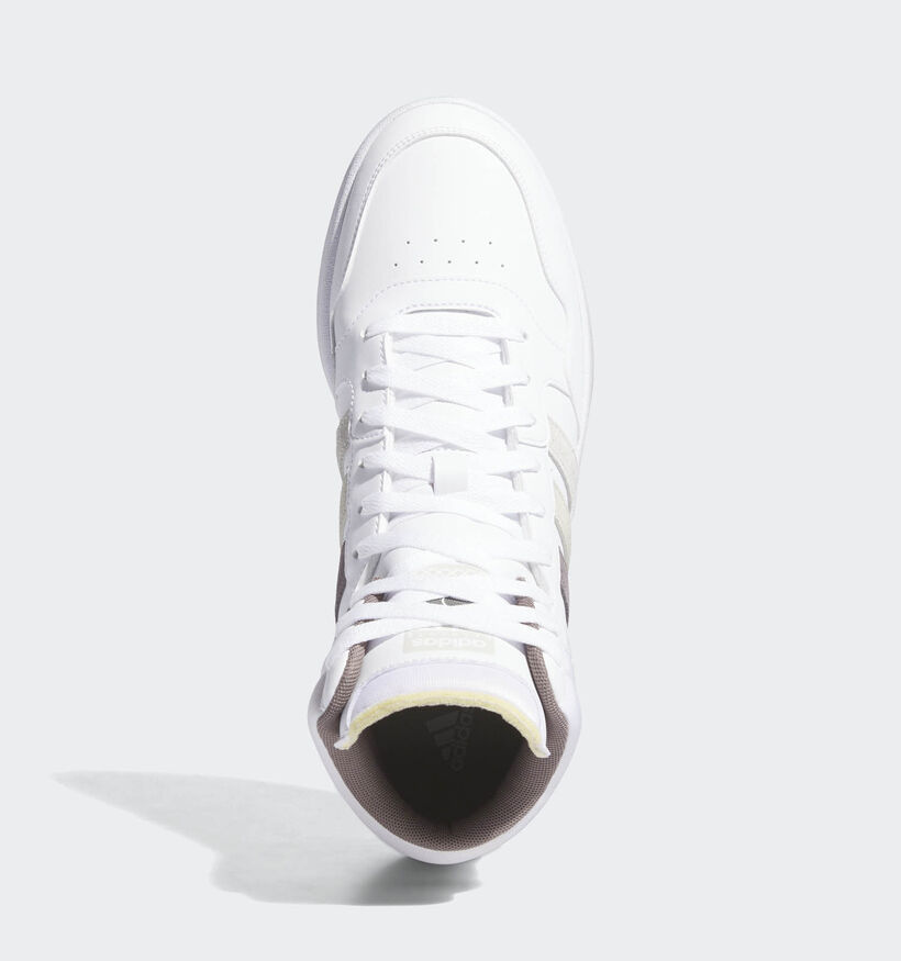 adidas Hoops 3.0 MID Baskets en Blanc pour hommes, garçons (348974)