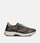 Gabor Rollingsoft Zwarte Sneakers met Rits voor dames (360318) - geschikt voor steunzolen