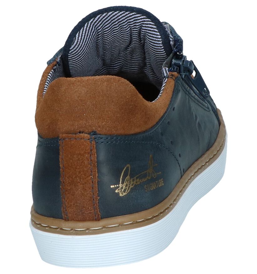 Bullboxer Blauwe Lage Schoenen in leer (269071)