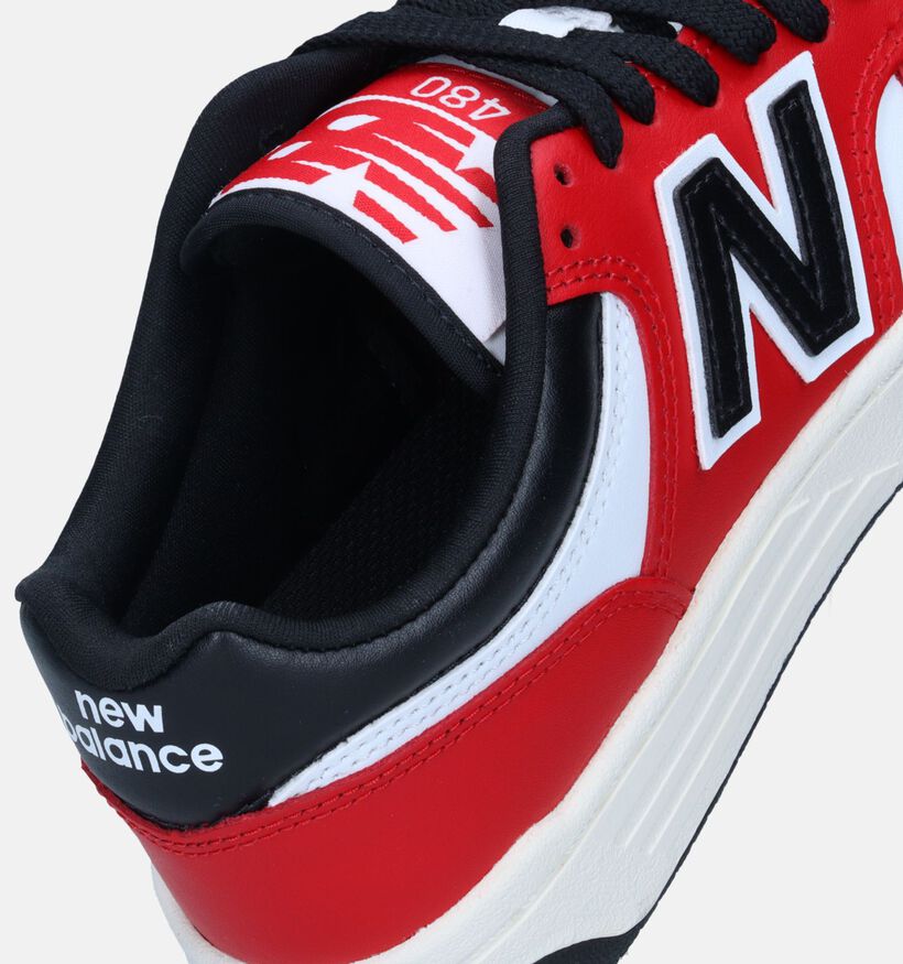 New Balance GSB480 Baskets en Rouge pour garçons, filles (343104)
