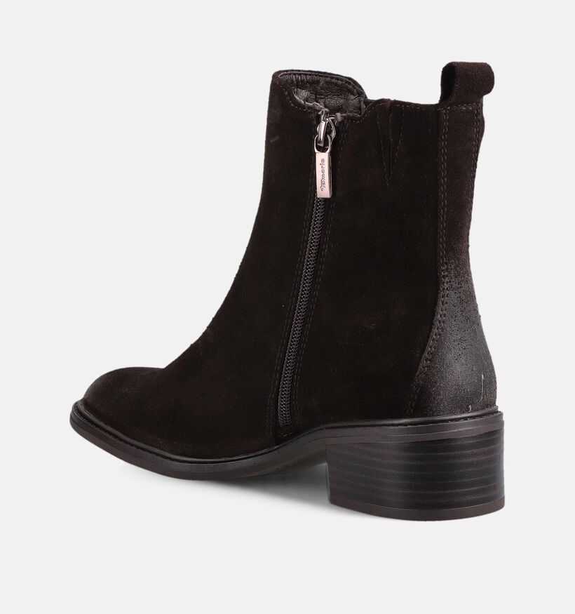 Tamaris Comfort Bottines en Brun fonc&eacute; pour femmes (376351) - pour semelles orthop&eacute;diques