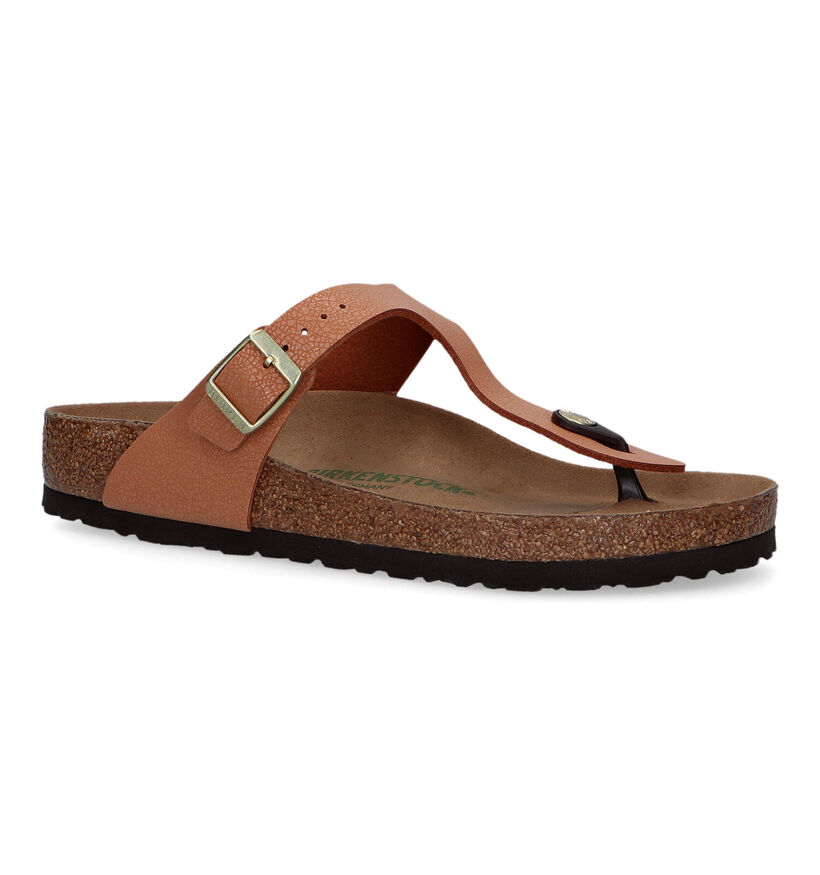 Birkenstock Gizeh Tongs en Or pour femmes (339534)