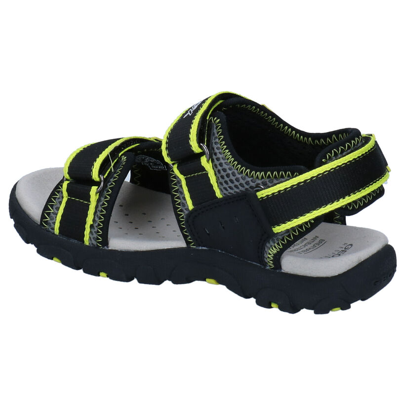 Geox Strada Zwarte Sandalen voor jongens (291777)