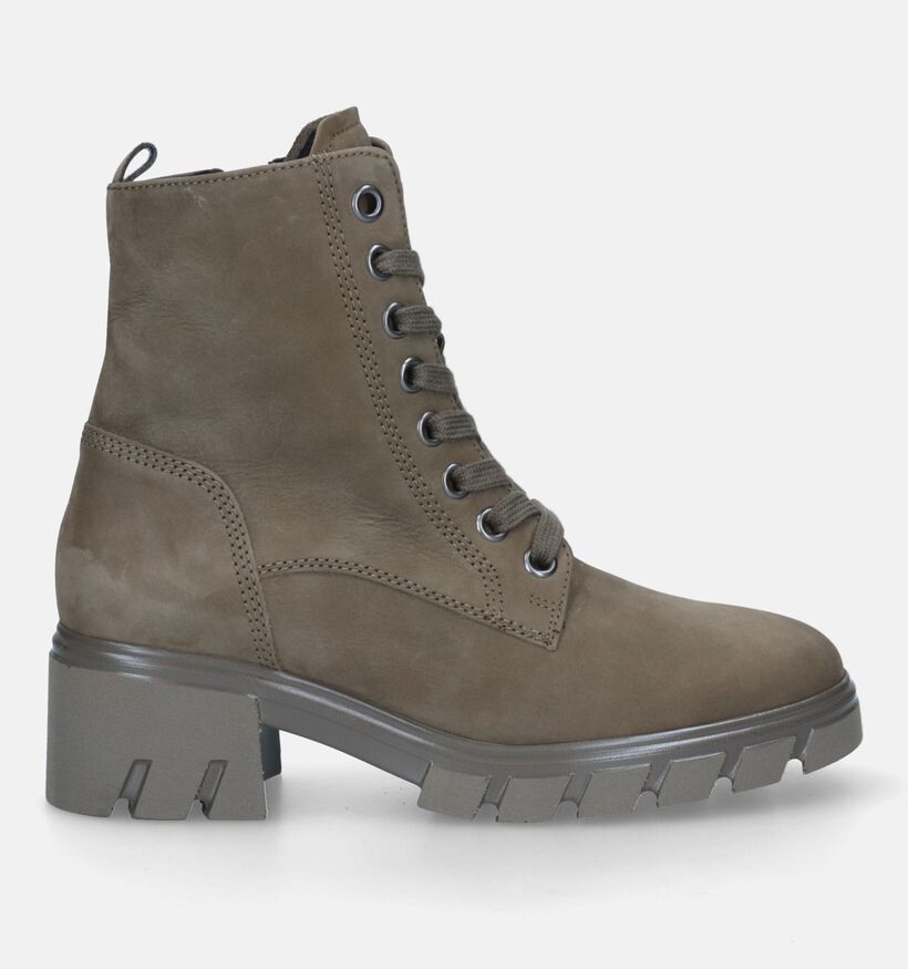 Gabor Kaki Bottines voor dames (331197) - geschikt voor steunzolen