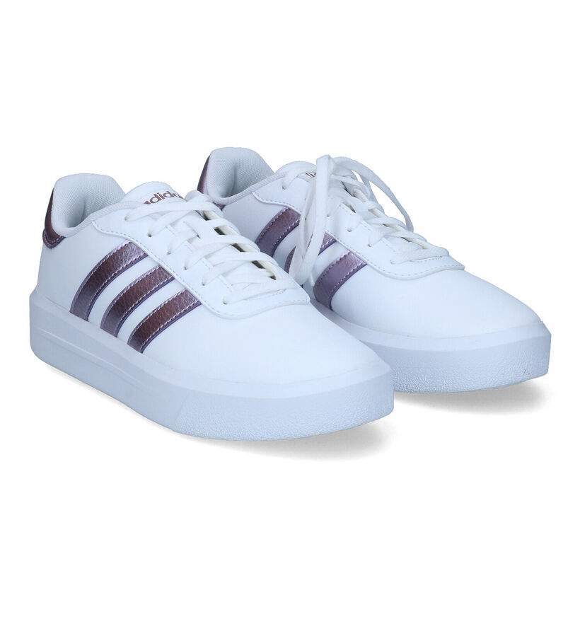 adidas Court Platform Baskets en Blanc pour femmes (311397) - pour semelles orthopédiques