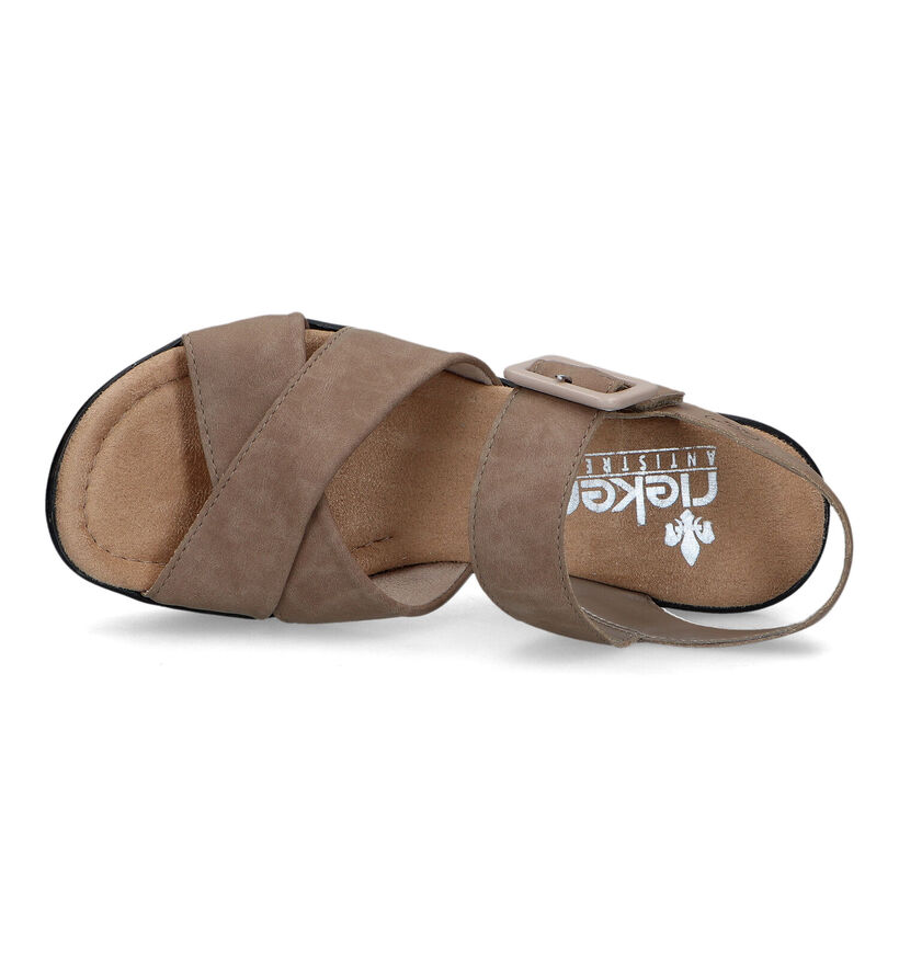 Rieker Taupe Sandalen voor dames (323658)