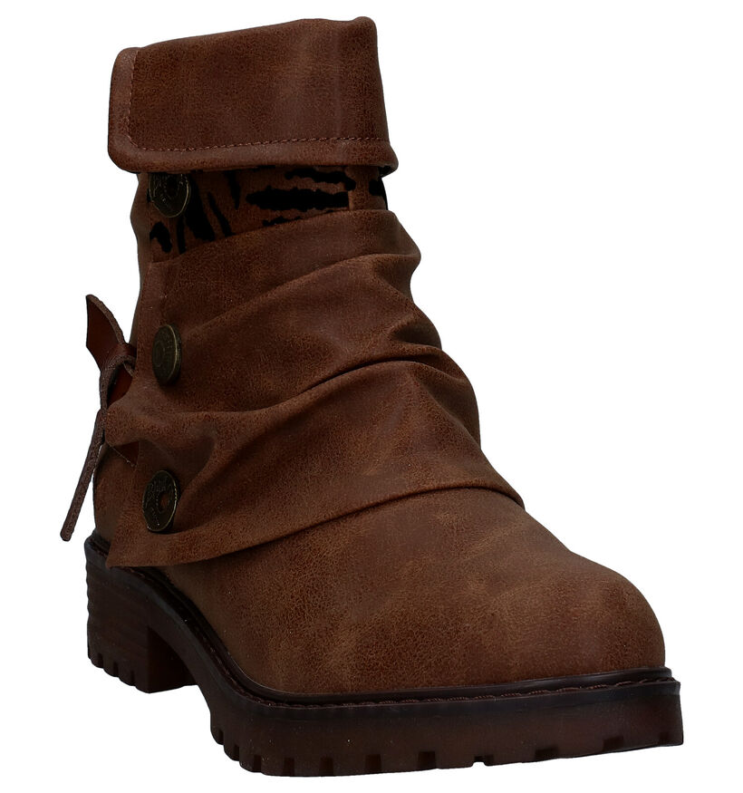 Blowfish Malibu Vegan Bottines en Cognac en simili cuir (284695)