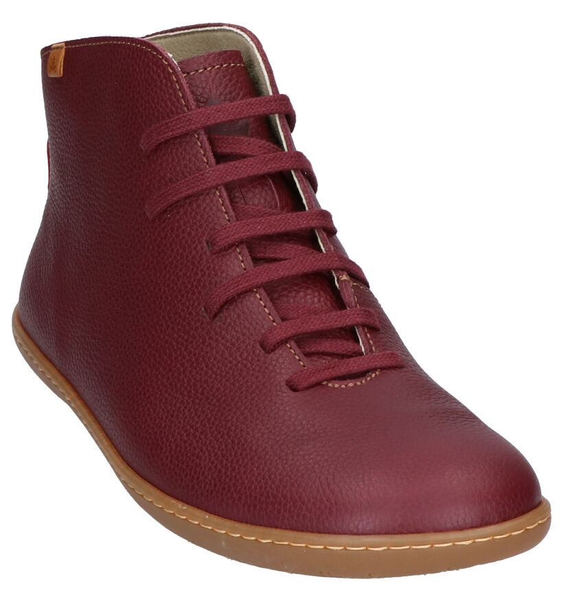 El Naturalista El Viajero Bottines en Bordeaux en cuir (259451)