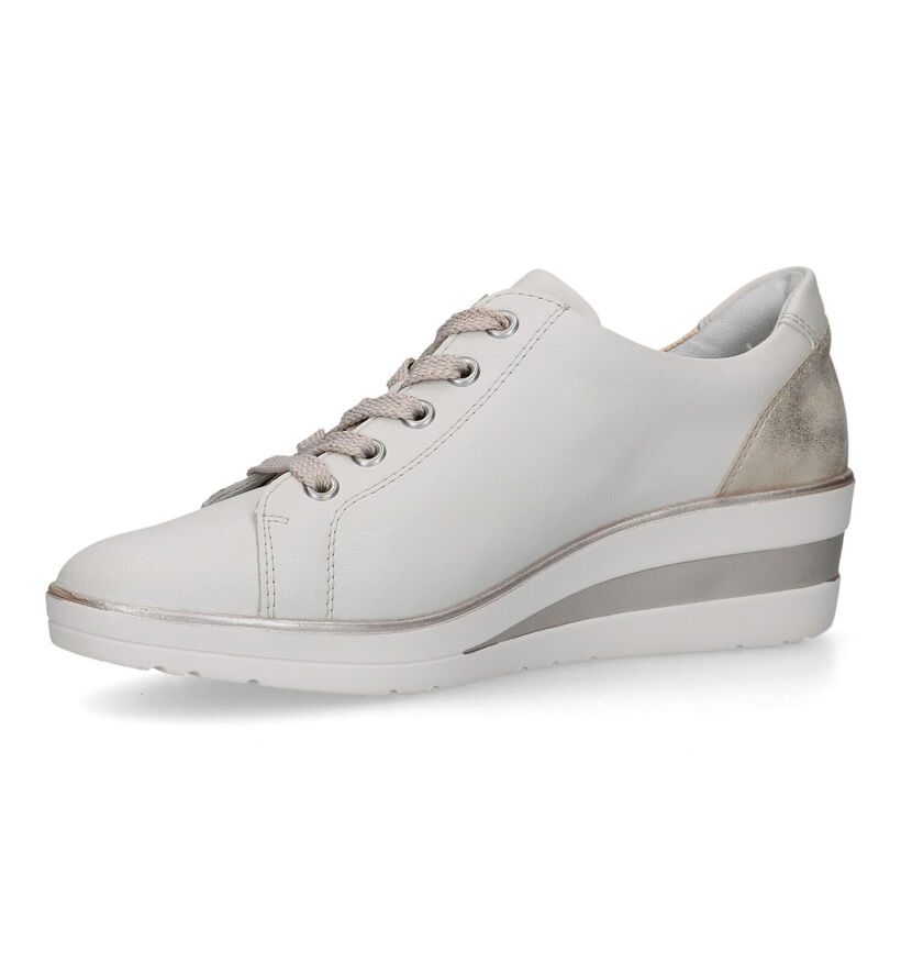 Remonte Beige Rits/Veter Schoenen voor dames (320237) - geschikt voor steunzolen