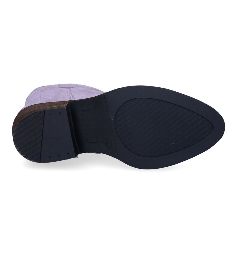 Milo & Mila Santiags en Violet pour filles (306017)