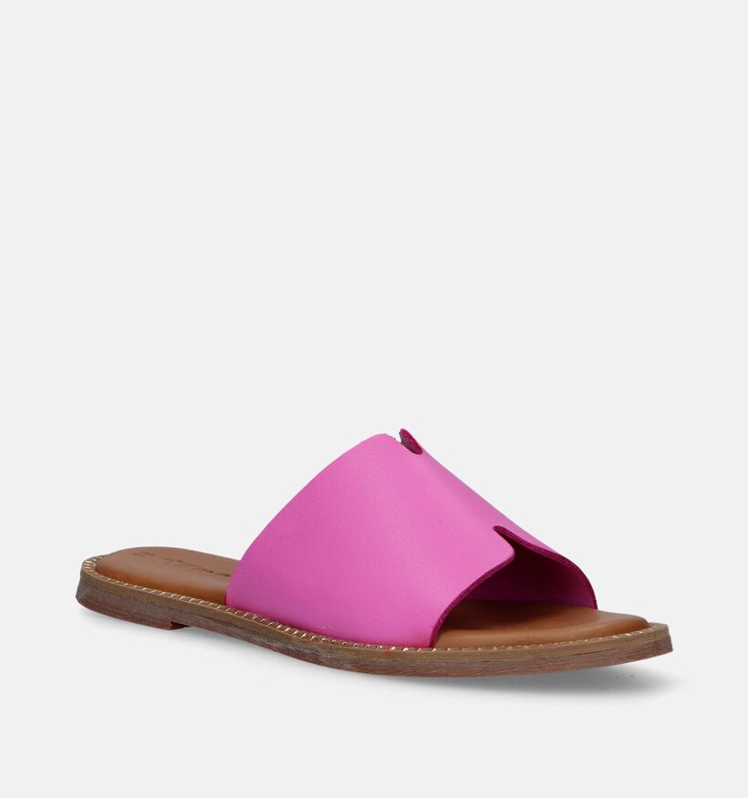 Tamaris Zwarte Platte slippers voor dames (354432)