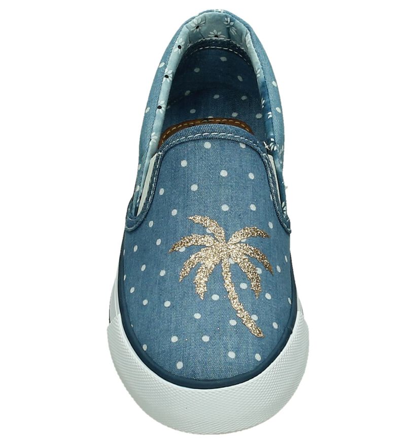 Aloha Chaussures slip-on en Bleu en textile (195806)