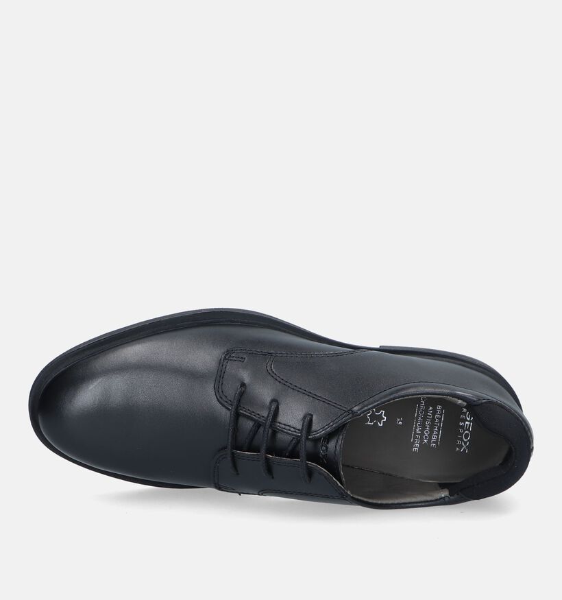 Geox Zheeno Chaussures à lacets en Noir pour garçons (328547) - pour semelles orthopédiques