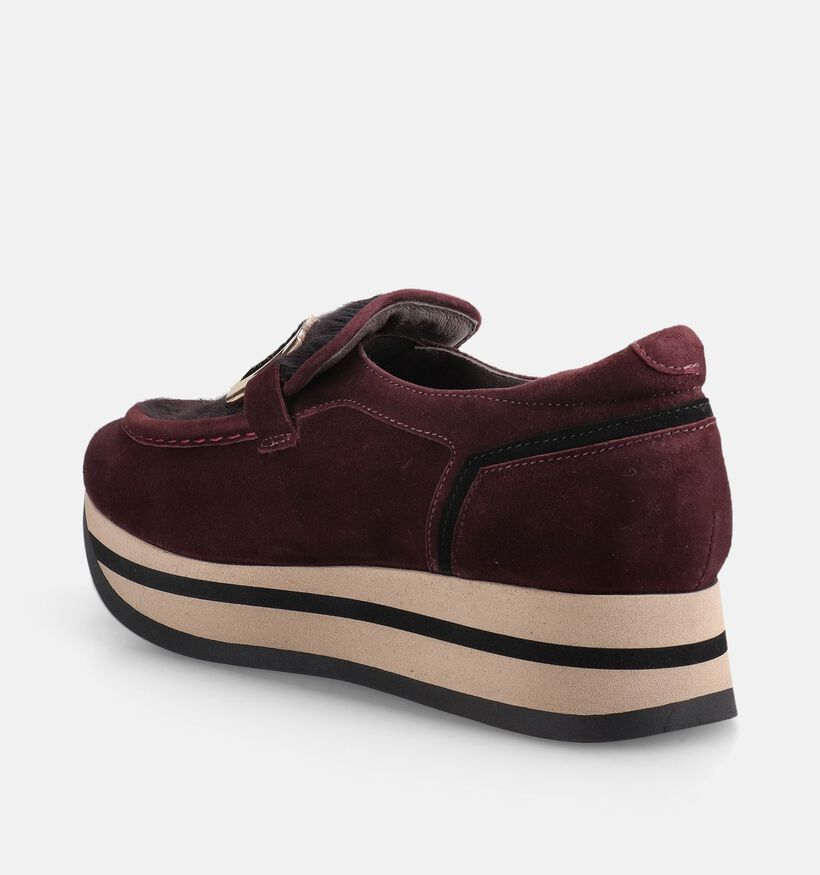 Softwaves Pony Amarone Bordeaux Instappers voor dames (380370) - geschikt voor steunzolen