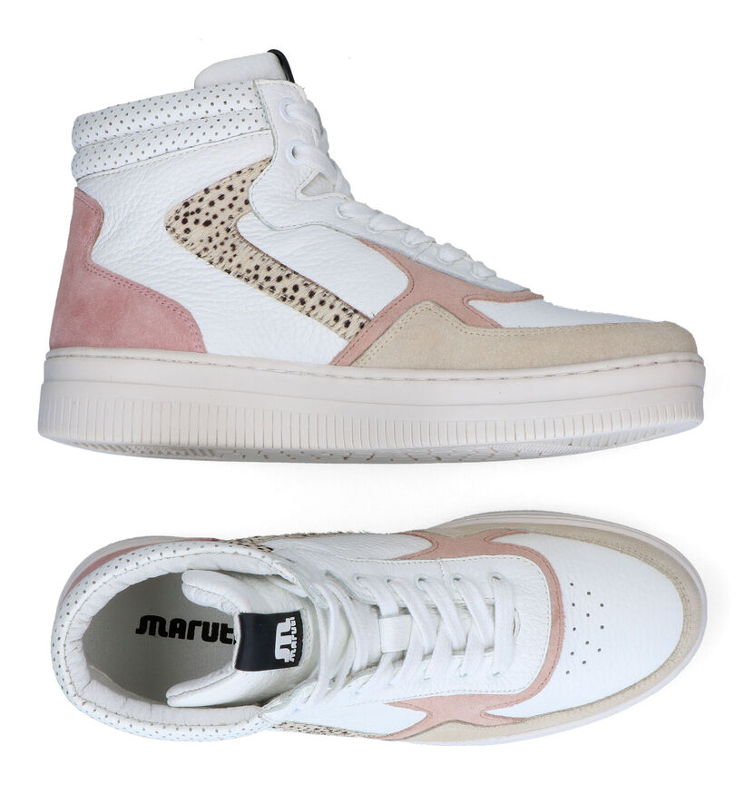 Maruti Mona Witte Hoge Sneakers voor dames (307891) - geschikt voor steunzolen