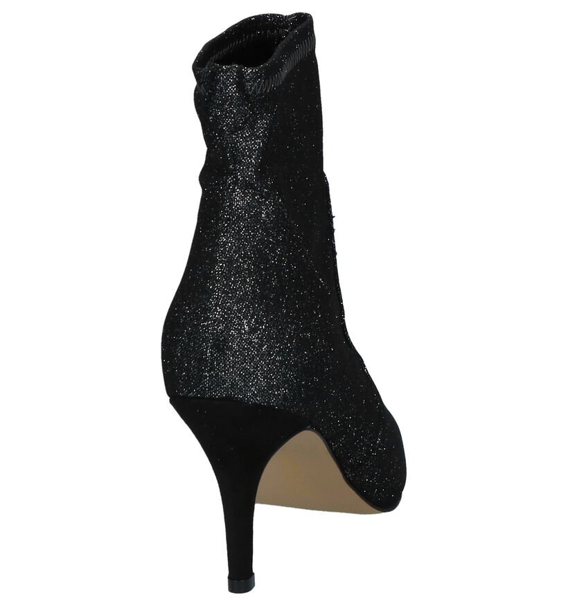 Lotus Bottines à talons en Argent en textile (226593)