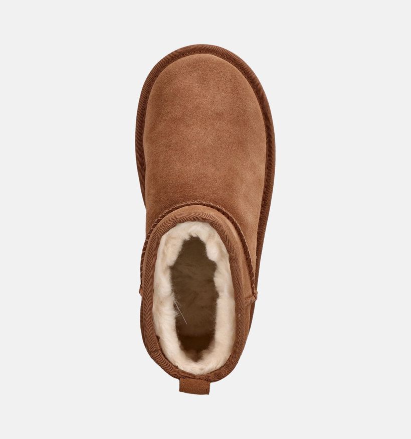 UGG Classic Ultra Mini Platform Bottes d'hiver en Cognac pour filles (378003)