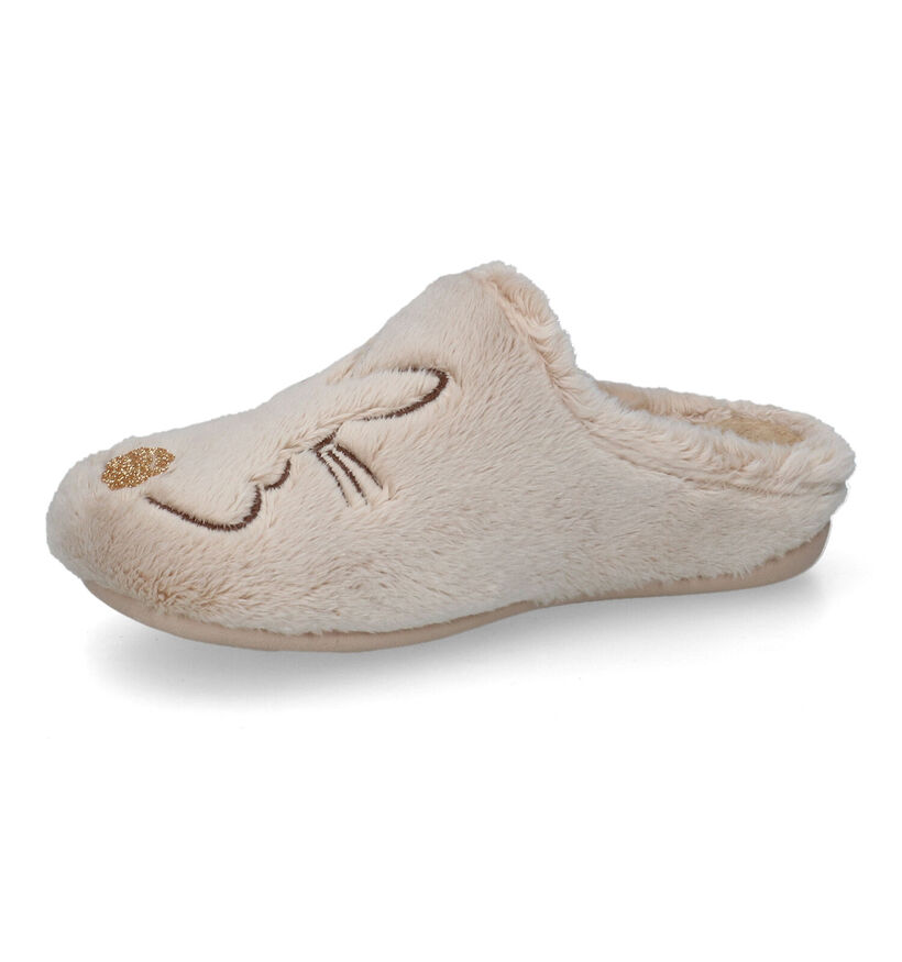 River Woods Ivy Pantoufles en Beige en textile (317194)