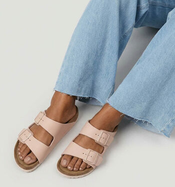 Birkenstock Arizona Slippers New Beige/Faded Khaki/Graceful Taupe