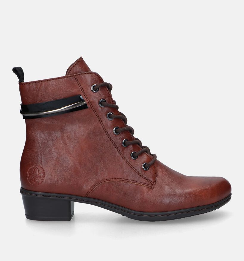 Rieker Bottines à lacets en Cognac pour femmes (331601)