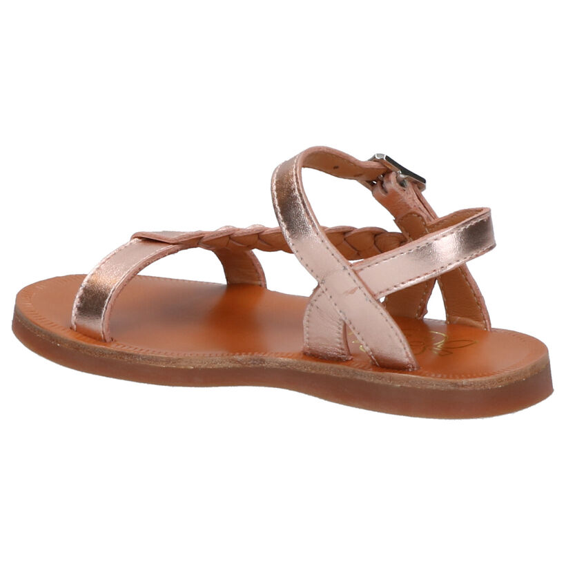 Pom d'Api Plagette Antique Roze Sandalen in leer (304790)