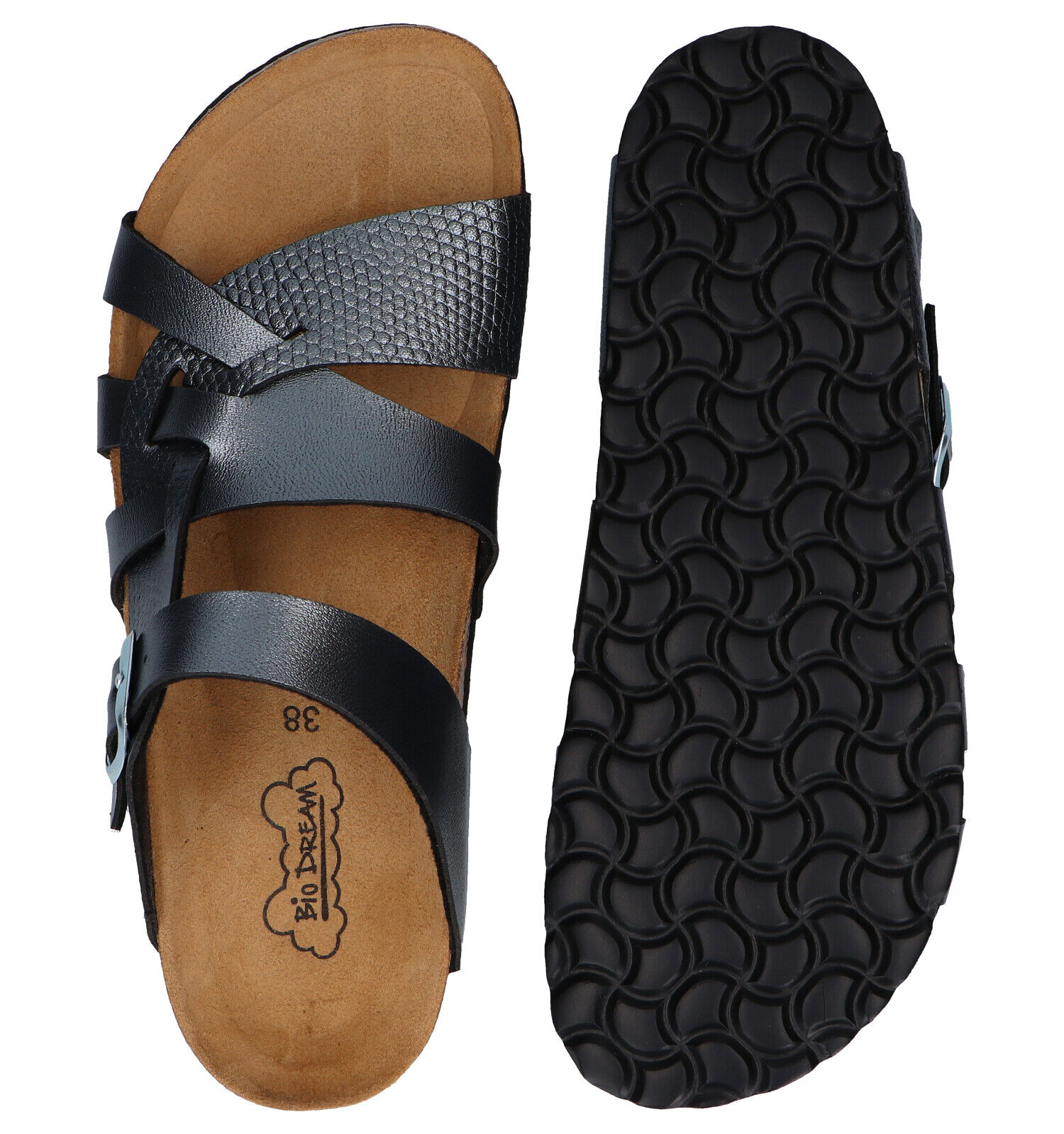 Bio Dream Zilveren Slippers Dames Slippers Online op TORFS.BE