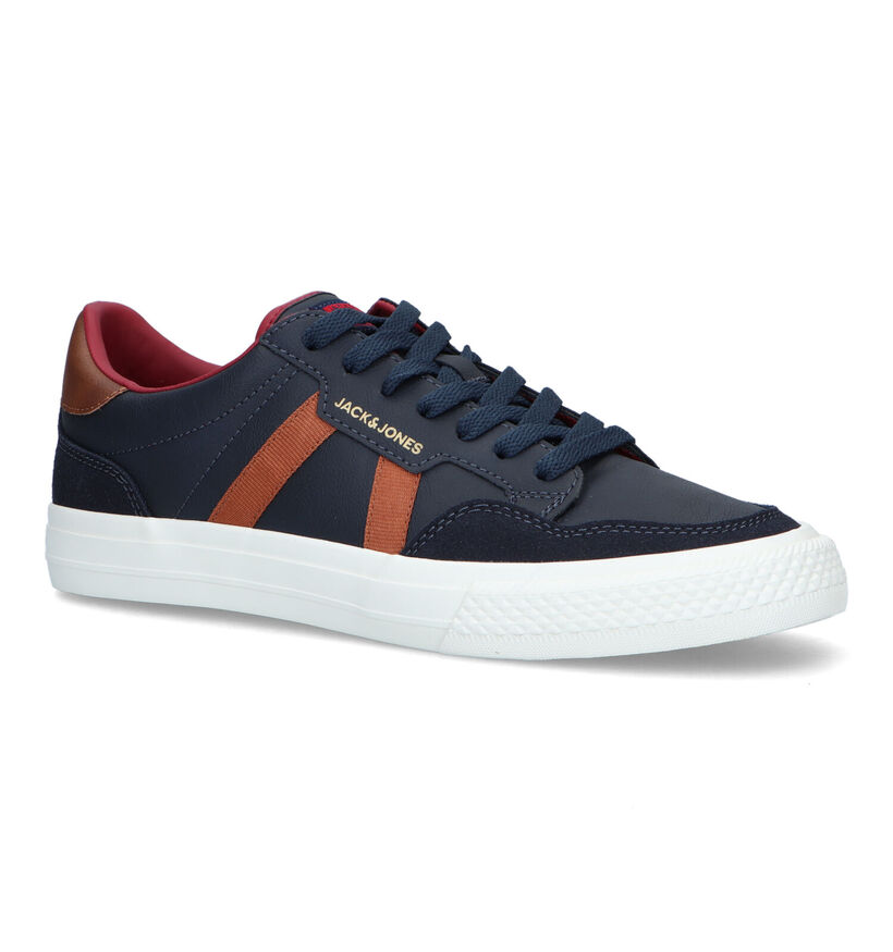 Jack & Jones Morden Pu Combo Chaussures à lacets en Bleu pour hommes (321098)