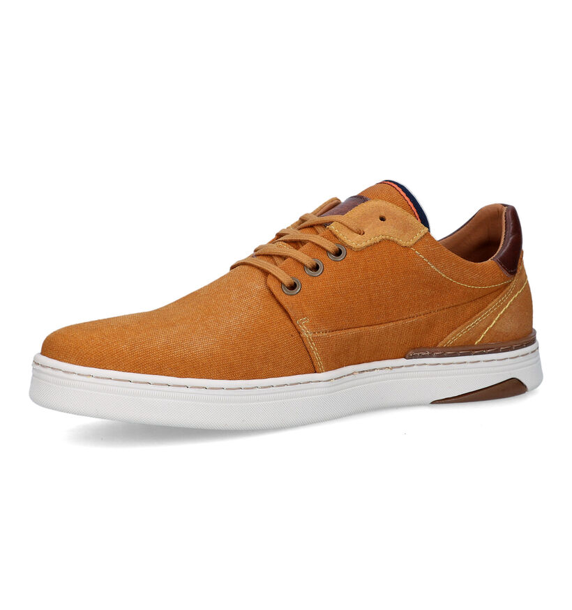 Bullboxer Chaussures à lacets en Jaune ocre pour hommes (321350) - pour semelles orthopédiques