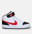 Nike Court Borough Zwarte Sneakers in kunstleer (328095)