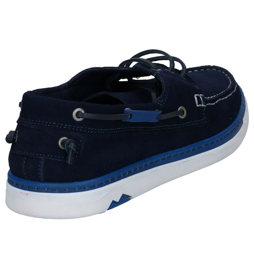 Via Borgo Alonso Chaussure bateau en Bleu en daim (292959)