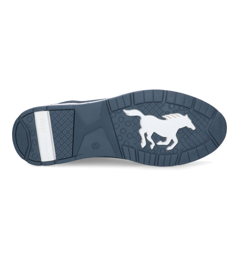 Mustang Chaussures à lacets en Bleu foncé pour hommes (336649)