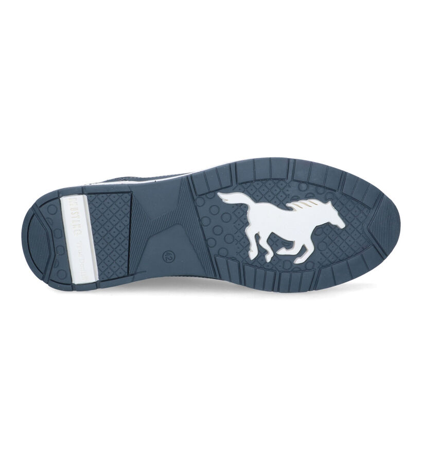Mustang Chaussures à lacets en Bleu pour hommes (351330)