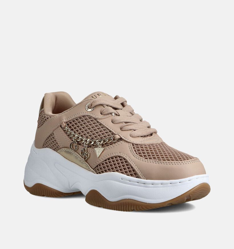 Guess Harpaa Lichtbruine Chunky Sneakers voor dames (366547) - geschikt voor steunzolen