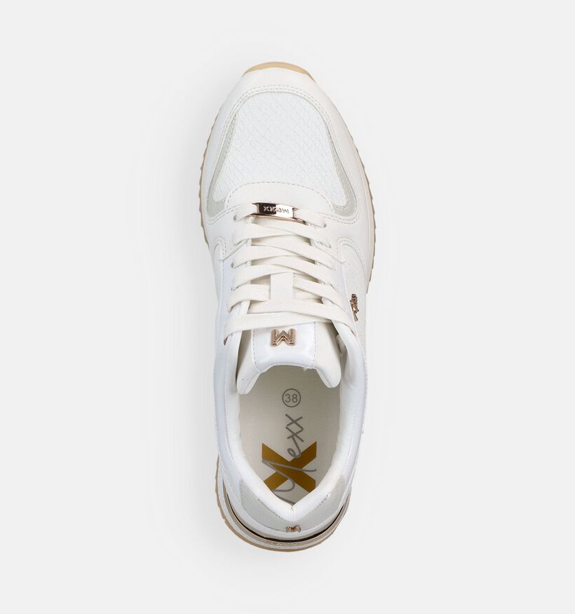 Mexx Fleur Baskets habill&eacute;es en Blanc pour femmes (367250) - pour semelles orthop&eacute;diques