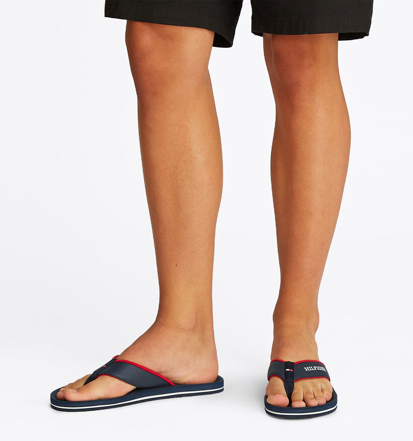 Tommy Hilfiger Tongs en Bleu pour hommes (352811)