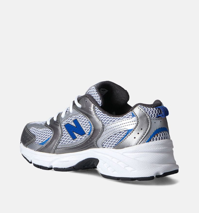 New Balance GR 530 Baskets en Argent pour filles, garçons (350580) - pour semelles orthopédiques
