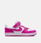 Nike Court Borough LOW Baskets en Rose pour filles (350501) - pour semelles orthopédiques
