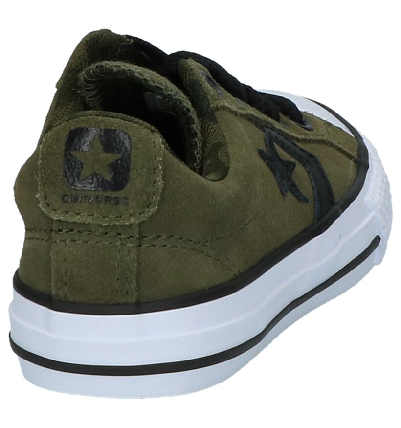 Converse Baskets basses en Vert kaki en textile (210275)