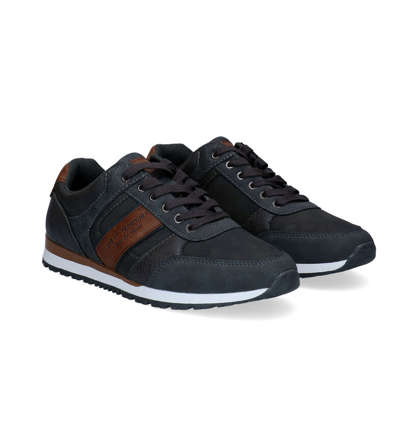 Origin Cognac Veterschoenen in kunstleer (298354)