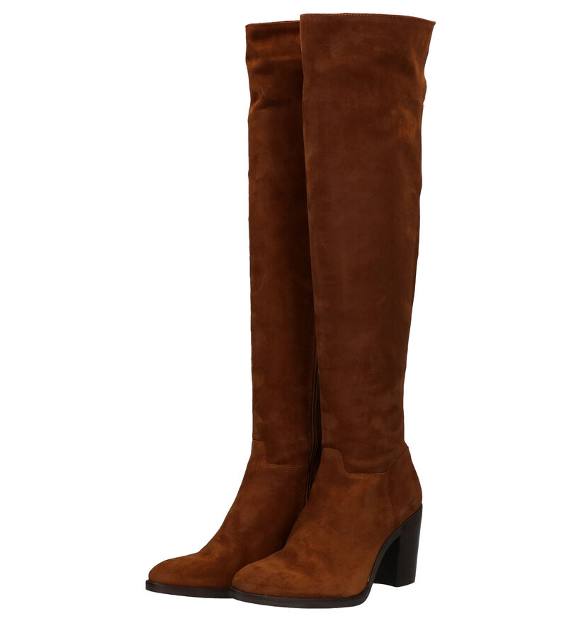 Red Rag Cognac Overknee Laarzen in daim (281816)