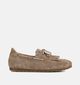 Gabor Donkerbeige Bootschoenen voor dames (378265) - geschikt voor steunzolen