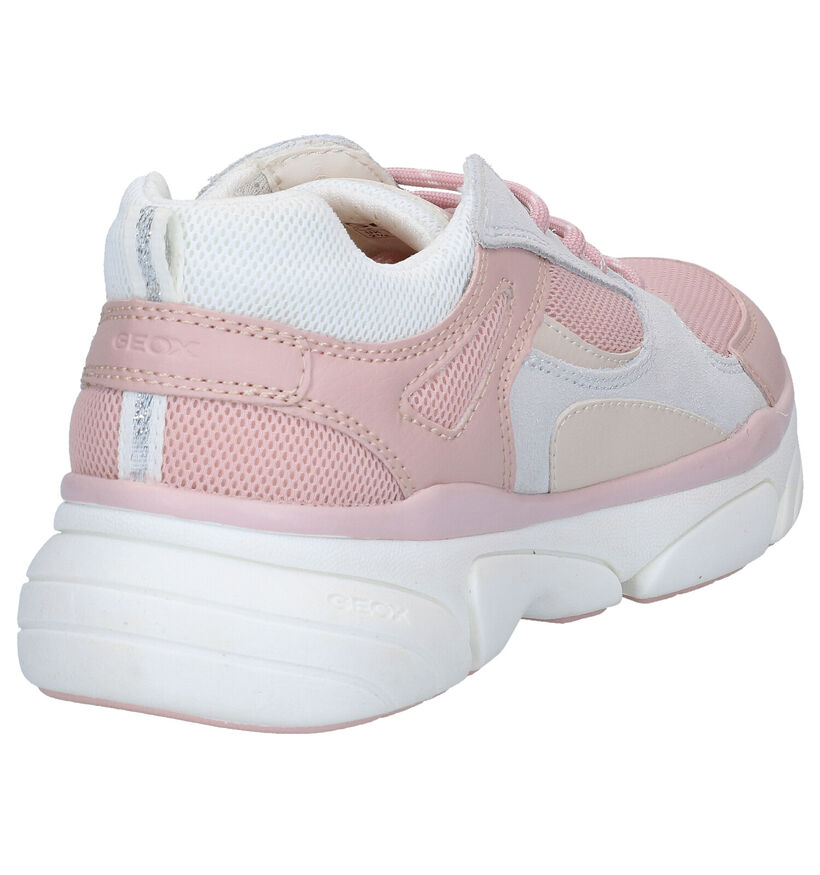 Geox Lunare Roze Sneakers in leer (286921)