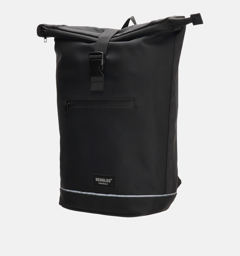 Beagles Zwarte Rolltop Rugzak voor dames, heren (377038)