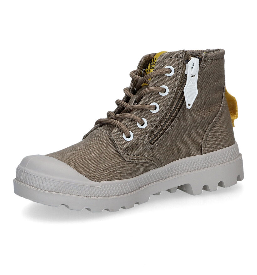 Palladium Pampa Supply K Kaki Hoge Sneakers in stof (302710)