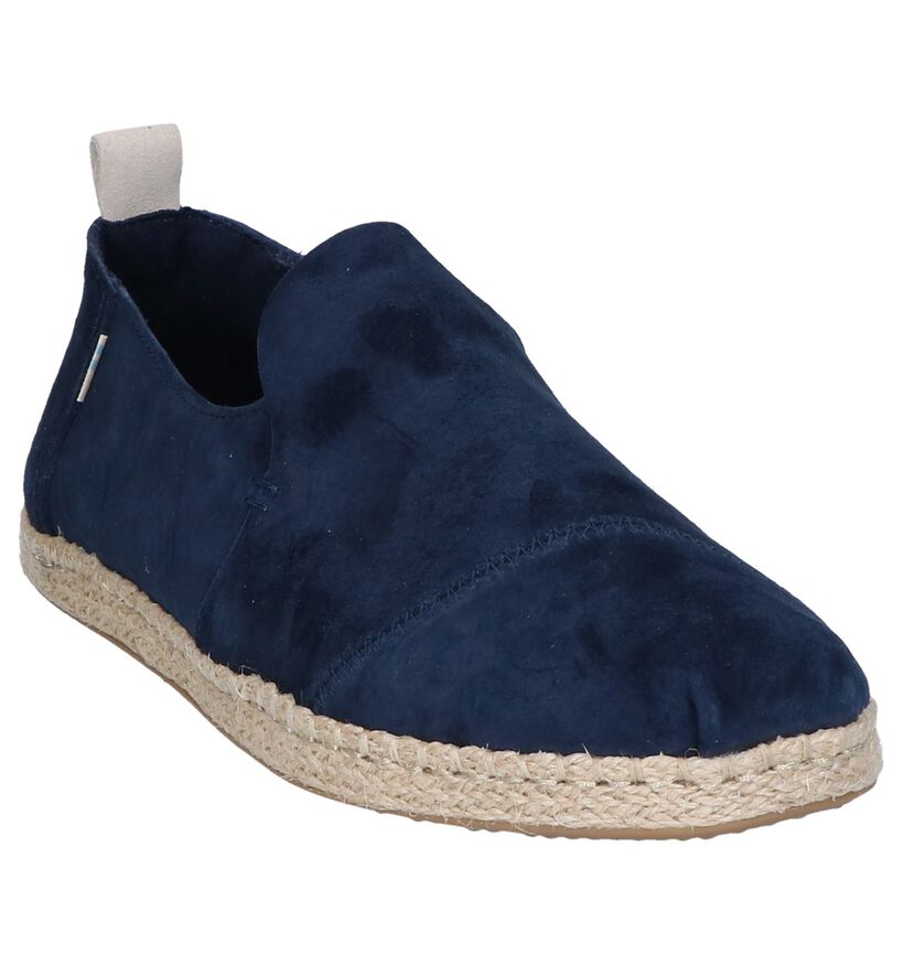 Toms Espadrilles en Bleu foncé en daim (242101)