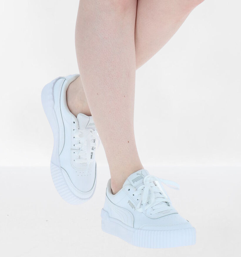 Puma Carina Lift Witte Sneakers in kunstleer (293506)