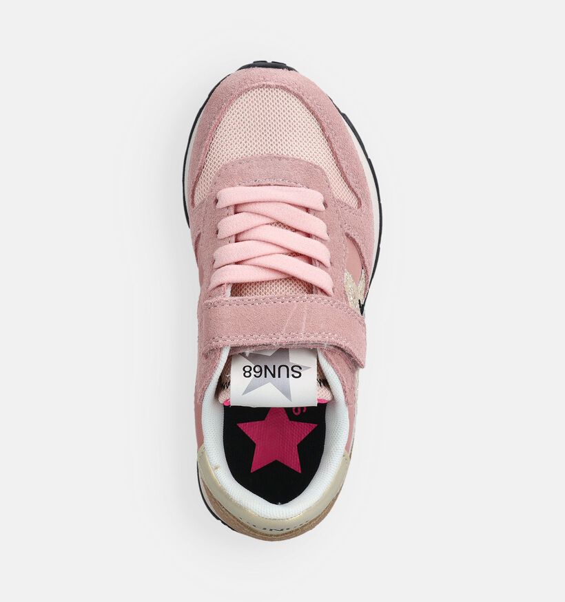 Sun68 Stargirl Roze Lage Sneakers voor meisjes (369103) - geschikt voor steunzolen